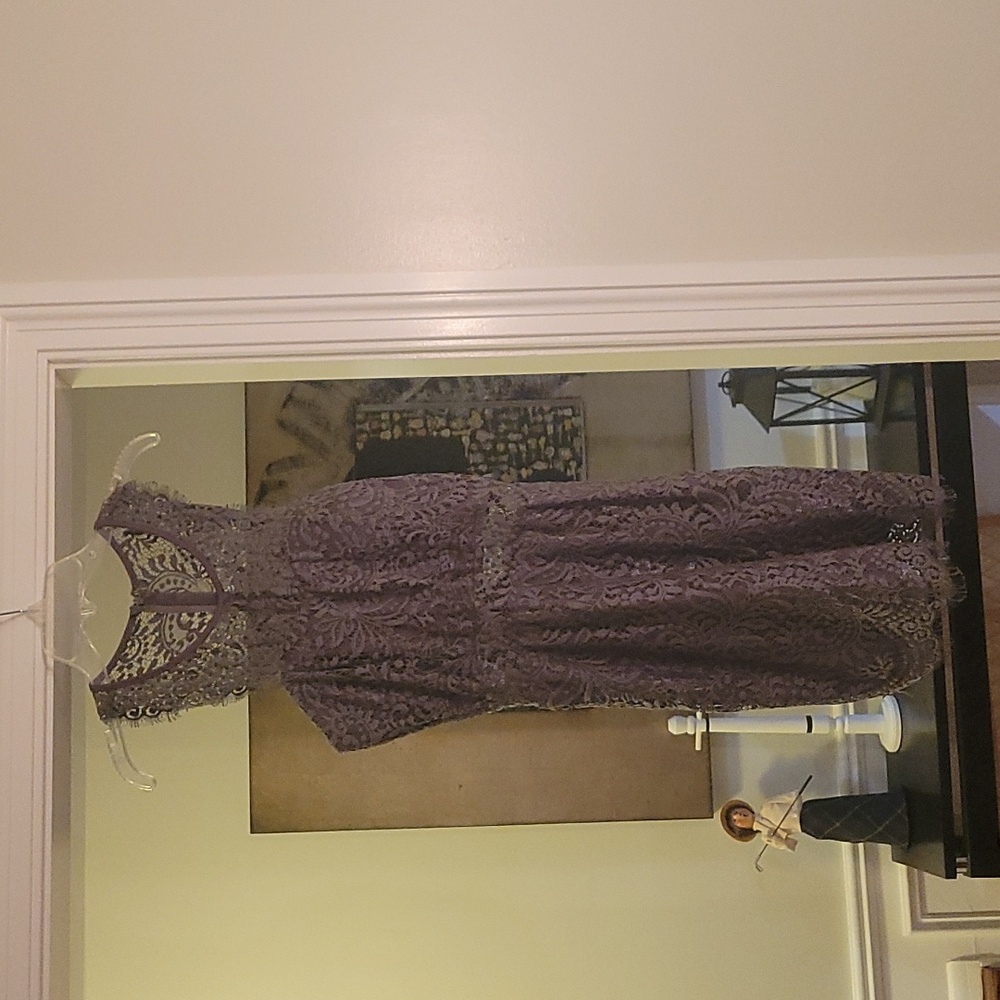 Lace cut out dress